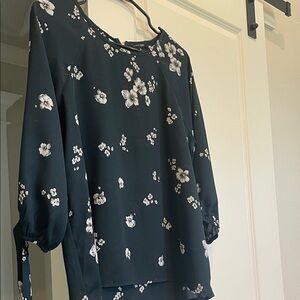 Papermoon Black Floral Blouse